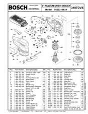 Bosch 603310639 Parts List