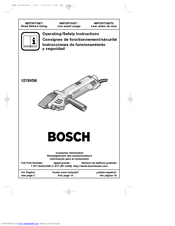 Bosch 1278VSK Operating/Safety Instructions Manual
