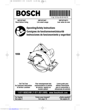 Bosch 1656 Operating/Safety Instructions Manual