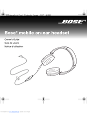 Bose Mobile On-Ear Headset Owner's Manual
