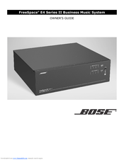 Bose FreeSpace E-4 Owner's Manual