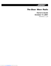 Bose WRV5 Owner's Manual