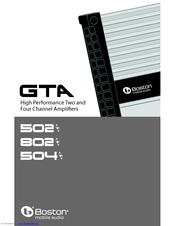 Boston Mobile Audio GTA 602 Manual