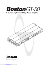 Boston Acoustics GT-50 User Manual