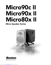 Boston Acoustics Micro80x II Manual