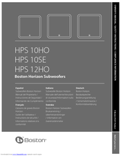 Boston Acoustics Horizon HPS 12HO Owner's Manual