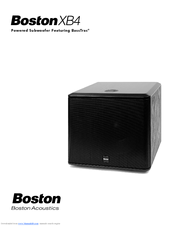 Boston Acoustics XB4 Manual