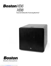 Boston Acoustics XB6 User Manual