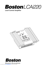 Boston Acoustics LCAi220 Owner's Manual