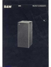 Bowers & Wilkins DM5 Owner's Manual