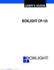 BOXLIGHT CP-13t User Manual