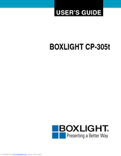 BOXLIGHT CP-305t User Manual