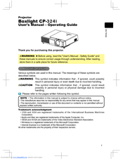 BOXLIGHT CP-324i User Manual