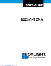 BOXLIGHT XP-5t User Manual