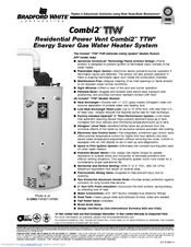 Bradford White Combi2 TTW C-DW2-TW50T10FBN Specification Sheet