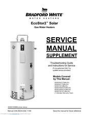 Bradford White SDW2504T*FSX Service Manual Supplement