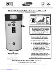 Bradford White EFR160T120 Series Installation & Operating Manual