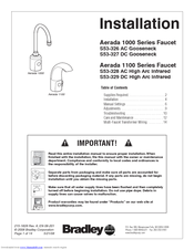 Bradley AERADA 1000 Series S53-326 AC Installation Instructions Manual