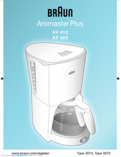 Braun Aromaster Plus KF 400 Owner's Manual