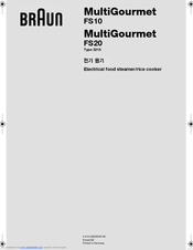 Braun MultiGourmet
FS 10 User Manual