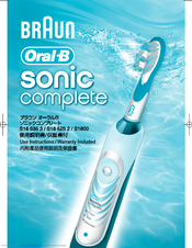 Braun Oral-B Sonic Complete S1800 Use Instructions