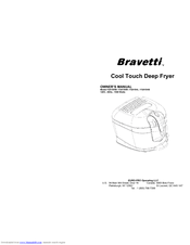 Bravetti COOL TOUCH DEEP FRYER F2015HB Owner's Manual