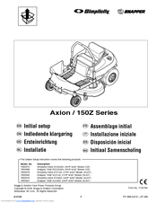 Briggs & Stratton Snapper 150Z ESC20420 Initial Setup Manual