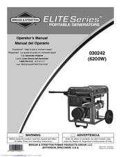 Briggs & Stratton Elite 030242 Operator's Manual