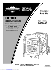 Briggs & stratton EXL8000 030244-02 Manuals | ManualsLib