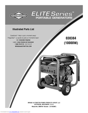 Briggs & Stratton 30384 Illustrated Parts List