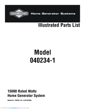 Briggs & Stratton 040234-1 Illustrated Parts List