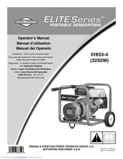 Briggs & Stratton Elite 01653-4 Operator's Manual