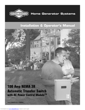 Briggs & Stratton 71007 Installation And Operator's Manual
