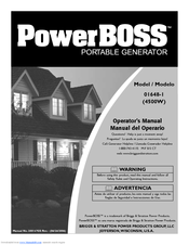 Briggs & Stratton POWERBOSS 01648-1 Operator's Manual