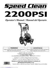 Briggs & Stratton SpeedClean 020261-0 Operator's Manual