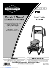 Briggs & Stratton 20288 Operator's Manual