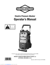 Briggs & Stratton Electric Pressure Washer Operator's Manual