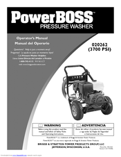 Briggs & Stratton PowerBoss 20262 Operator's Manual