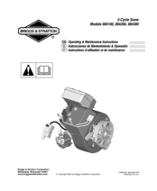 Briggs & Stratton 84200 Operating & Maintenance Instructions