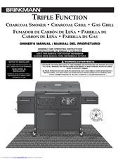 Brinkmann CHARCOAL SMOKER CHARCOAL GRILL Owner's Manual