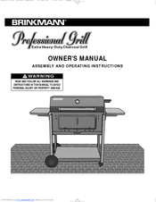 Brinkmann Heavy-Duty Charcoal Grill Owner's Manual
