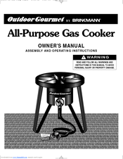 Outdoor Gourmet 815-3880-0 Owner's Manual
