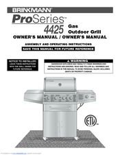 Brinkmann ProSeries 4425 Owner's Manual