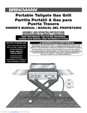 Brinkmann Portable Tailgate Gas Grill Owner's Manual