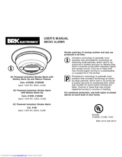 BRK Electronic 4120 AC User Manual