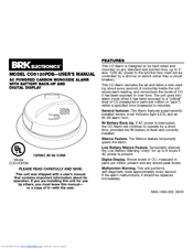 BRK Electronic CO5120PDB User Manual
