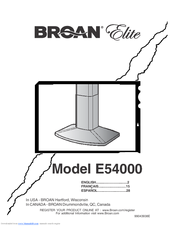 Broan E5490SS User Manual