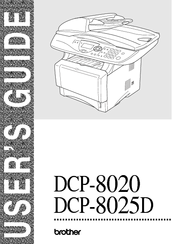 Brother DCP-8025D User Manual