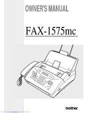 Brother IntelliFAX 1575MC Owner's Manual