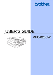 Brother MFC-820CW User Manual